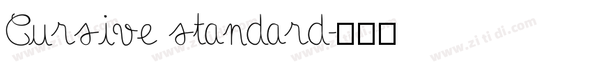 Cursive standard字体转换